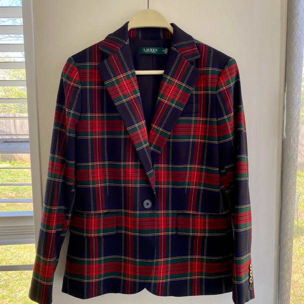 Women's Ralph Lauren Plaid Blazer